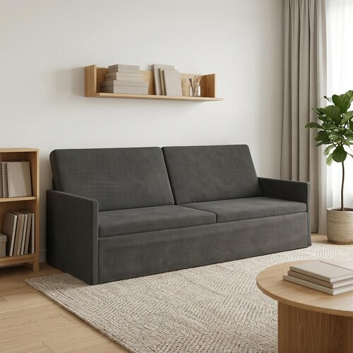SOFA za 3 osobe Tamnosiva 220 x 81 x 82 cm Kordura tekstil Cene