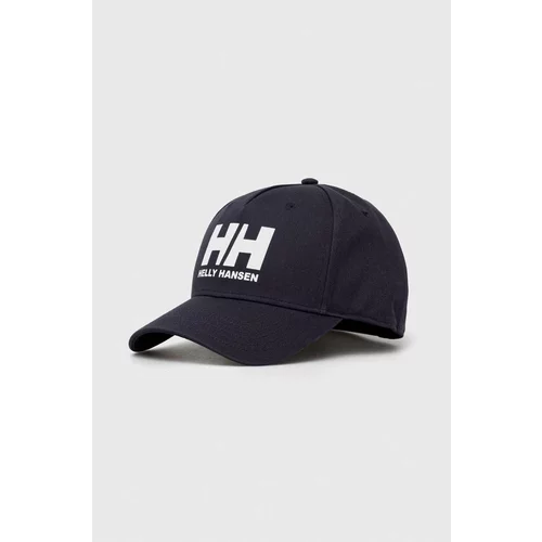 Helly Hansen Pamučna kapa sa šiltom Czapka HH Ball Cap 67434 001 boja: tamno plava, s tiskom