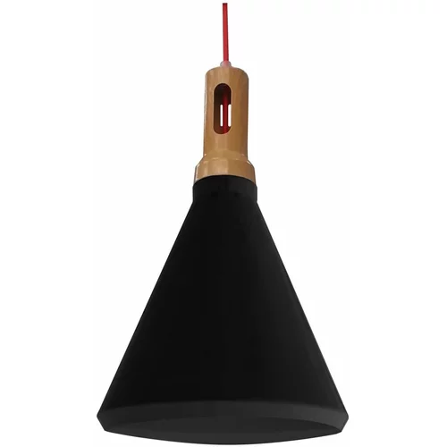Candellux Lighting Črna viseča svetilka s kovinskim senčnikom ø 26 cm Robinson - Candellux Lighting
