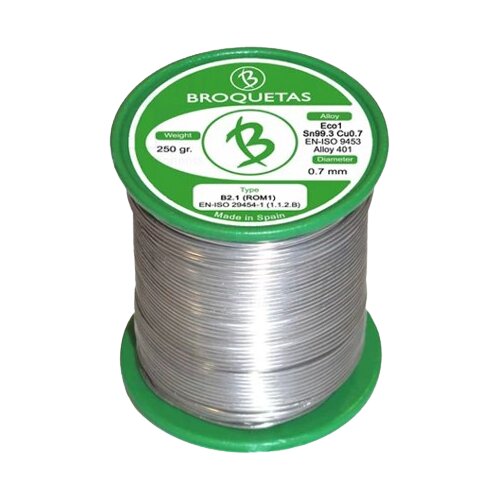 Tinol kalaj za lemljenje BROQUETAS 0.7mm 250gr Cijene