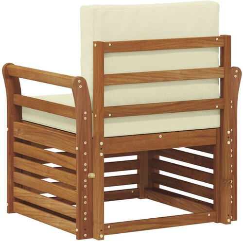  Set vanjskih sofa s jastukom Prirodna 75 5 x 63 x 73 cm - Prirodna boja i krem Zakrivljeni Slike