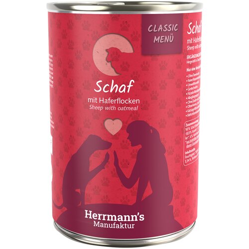 Herrmanns Varčno pakiranje Herrmann's Classic Bio-Menu 12 x 400 g - Ovčetina z bio ovsenimi kosmiči Cene