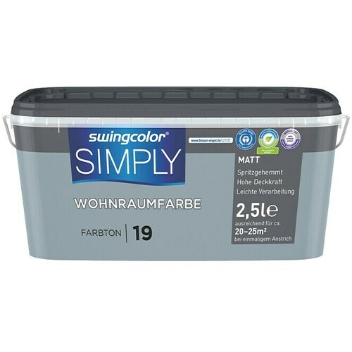 SWINGCOLOR NOTRANJA DISPERZIJSKA BARVA SIMPLY ŠT.19 (2,5 l, modra) Cene