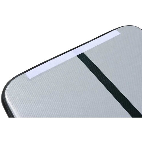  Gimnastička strunjača na napuhavanje s pumpom, 400 &amp;times; 100 &amp;times; 10 cm, siva Slike