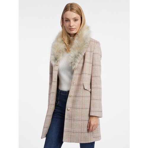 Orsay Women's beige coat with wool - Women Cijene