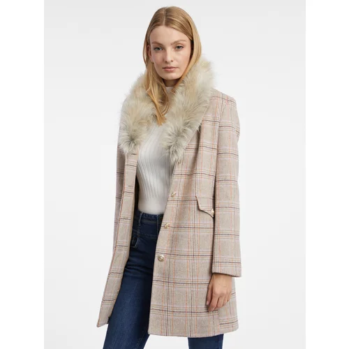 Orsay Women's beige coat with wool - Women