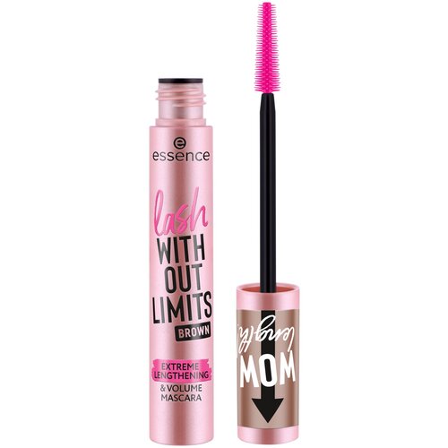 Essence lash without limits maskara 02 Brown, 13ml Cene
