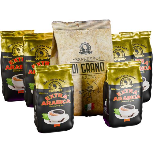 Di_grano Kafa u zrnu Espresso Extra 500g + Domaća kafa Extra Arabica 1kg Cene