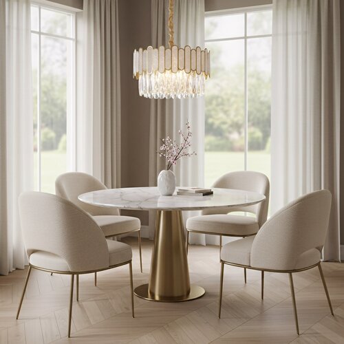 Toolight Viseća lampa s kristalićima APP1746-4CP 40 cm Zlato Slike