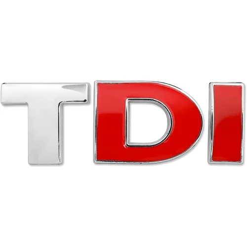 Volkswagen Samolepilni emblem značka TDI 7,8x2,6 cm, (21215318)