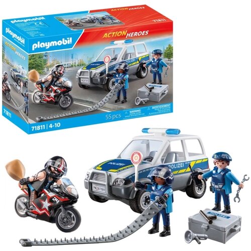 Playmobil Action heroes Policijska potera za beguncem na motoru Slike