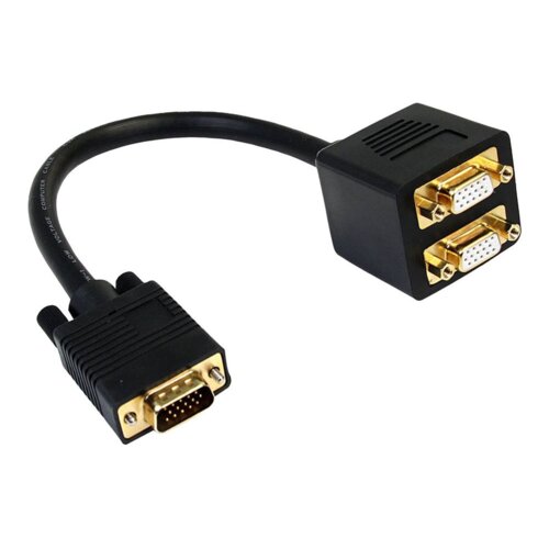 StarTech.com VGASPL1VV VGA kabel 0,3 m VGA (D-Sub) 2 x VGA (D-Sub) Crno Slike