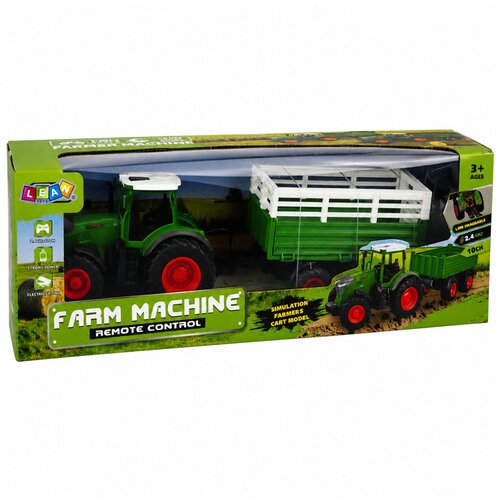  Remote Controlled RC Agricultural Tractor with Tipper Trailer and Lights 1:24 Slike
