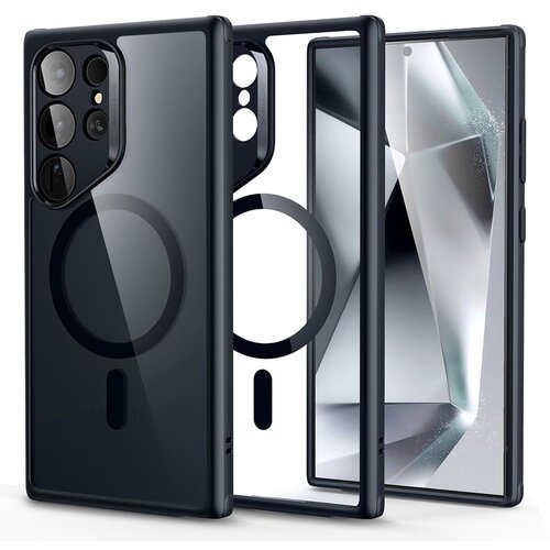 ESR - Classic Hybrid HaloLock maska za Samsung Galaxy S24 Ultra - prozirna crna Cene