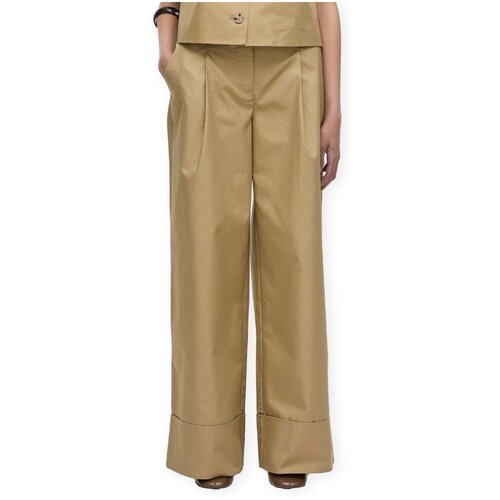 ROUGE EDIT France Trousers - Cocoon Bež Cijene