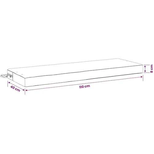  Jastučić za klupu SOEST 100% poliester Sivosmeđa - Sivosmeđa 110 x 40 x 8 cm Poliester Cene