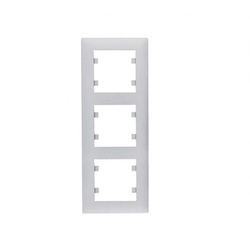 HAGER okvir 3-struki vertikalni intense sivi WL5632 Slike