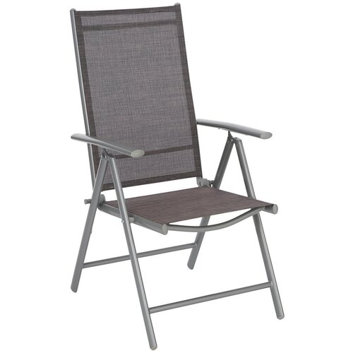 Ambia Garden ZLOŽLJIV VRTNI SEDEŽ aluminij srebrne barve, svetlo rjava Cene
