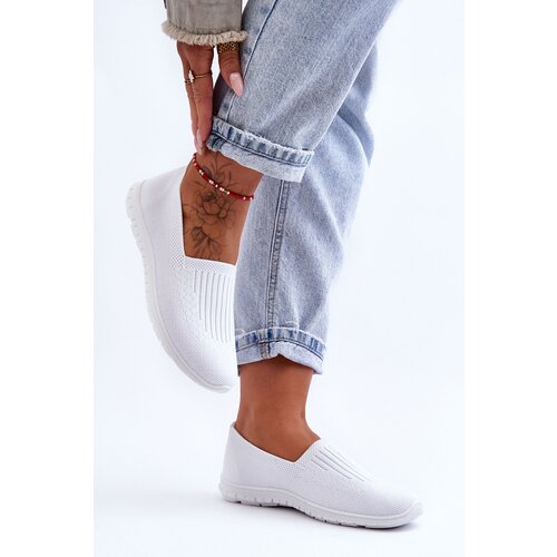 Kesi Women's zippered sneakers white Lento Slike