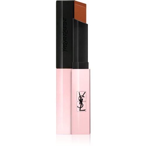 Yves Saint Laurent Rouge Pur Couture The Slim Glow Matte mat vlažilna šminka s sijajem odtenek 215 Undisclosed Camel 2 g Cene