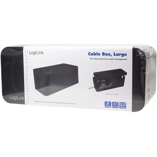 Logilink KAB0062 kući&amp;scaron;te za kablove 133.5 x 407 x 157 plastika crna 1 St. Slike