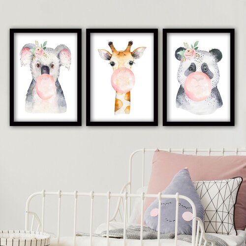 Wallity Set uramljenih slika 3SC16, 3 Dela Cene