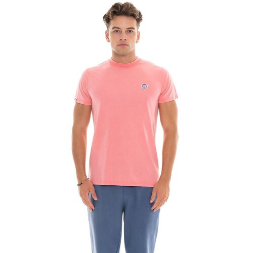 Leone 1947 Majice & Polo majice Man T-Shirt Short Sleeves Pastel Wash Rožnata Cene