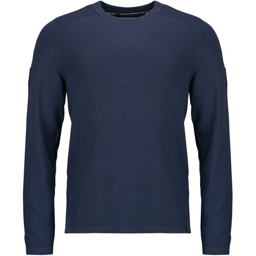 Jack & Jones JCOFUSION KNIT BADGE CREW Tamno plava Cijene