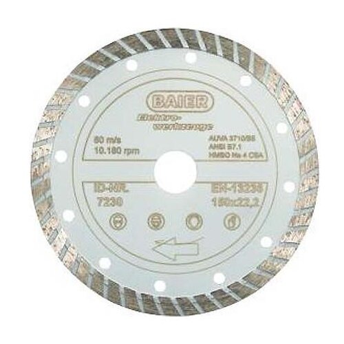Baier Maschinenfabrik Diamantscheibe D=150mm Turbo 7230: diamantna rezalna plo&amp;scaron;ča premera 150mm turbo 7230., (20786590) Slike