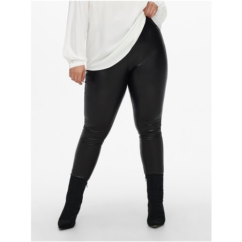 Only Women&amp;#039;s black faux leather leggings CARMAKOMA Hanna - Women Slike