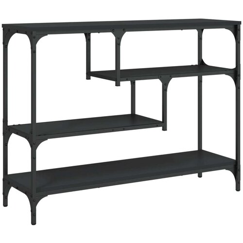  Konzolni stol crni 100 x 30 x 75 cm od konstruiranog drva Slike