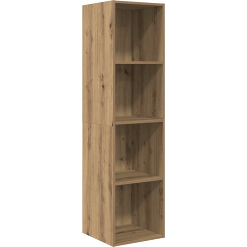  Set TV stalka s policom Zidne s pohranom 2 pcs hrast artisan 37 x 37 x 142.5 cm Slike