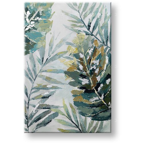  Naslikana slika na platnu listje 1-delna 60x90 cm CWF1729WE1 Slike