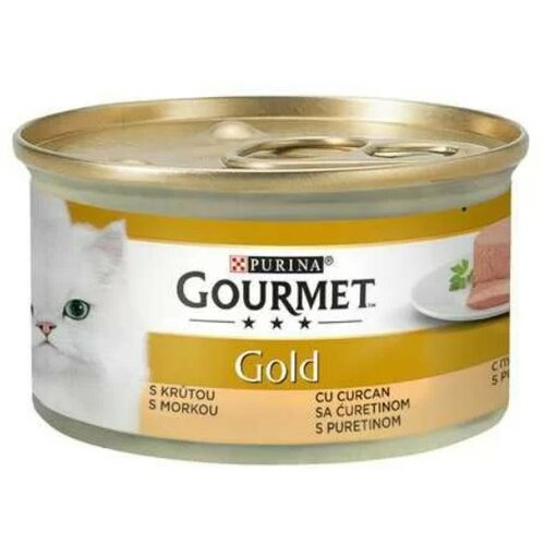 Purina gourmet gold pašteta za mačke ćuretina 85g Slike