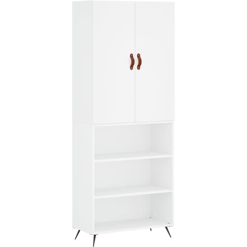 Maison Chic Visoka omara - Komoda - Predalnik bela 69,5x34x180 cm inženirski les, (21721548) Cene