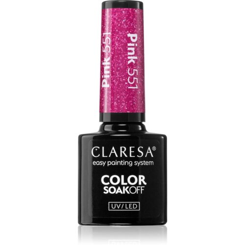 Claresa SoakOff UV/LED Color Balloon Journey gel lak za nokte nijansa Pink 551 5 g Slike