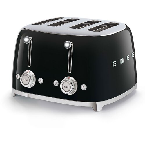 Smeg TSF03BLEU 4-Šlice Toster u Retro stilu 50-ih, Crni Cijene