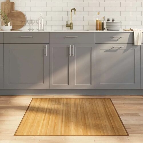  Tepih Kvadratni Prirodni 100x100 cm Bambus - Prirodna 100 x 100 cm Cijene