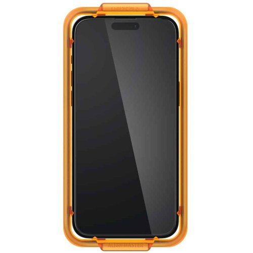 Spigen Glas.tR Align Master (2 kosa) za iPhone 15 Pro &amp;ndash; črn Slike