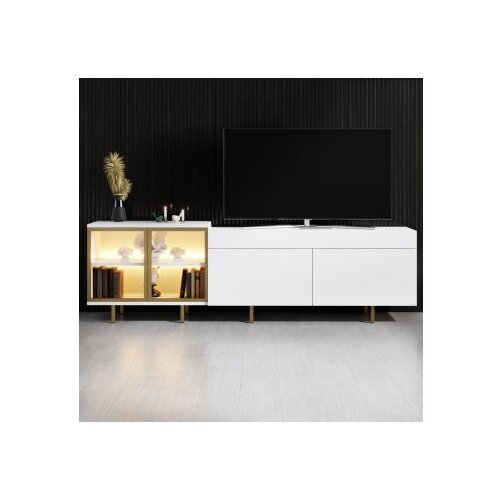 Hanah home TV polica Vienna White Gold Slike
