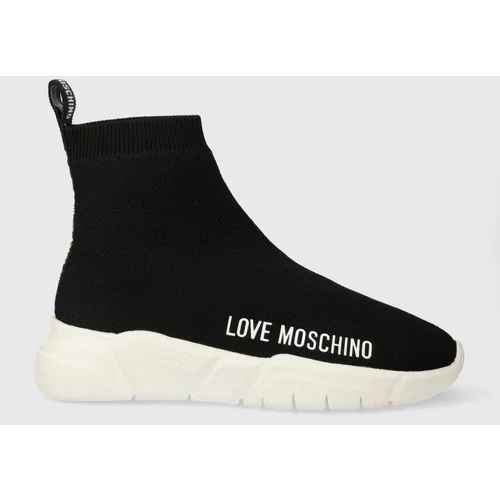 Love Moschino Superge RUNNING35 črna barva, JA15343G0HIZ4000