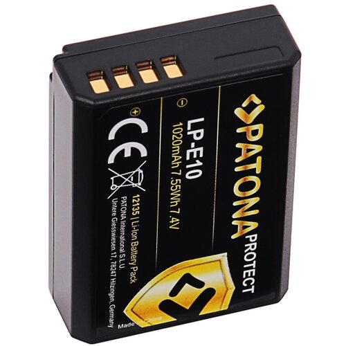 Patona Akumulatorska Li-Ion baterija za Canon LP-E10 1020mAh Protect Slike