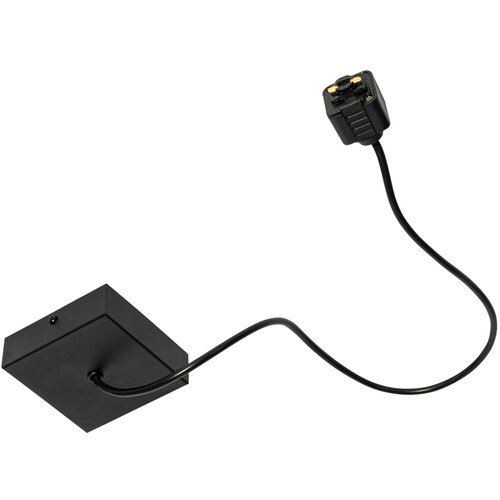 QAZQA Adapter za visečo svetilko s kvadratno montažno ploščo za 1-fazno tirnico črne barve Cene