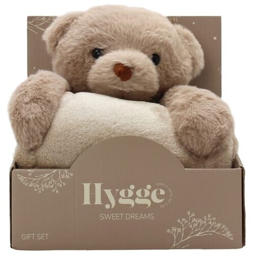 Hygge Sweet Dreams Dekica sa igračkom Bear, Smeđa Slike