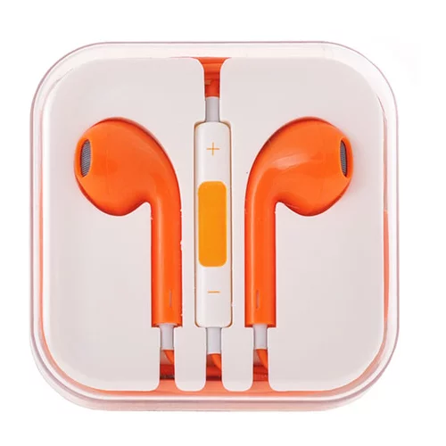  Slušalke univerzalne 3,5 jack - oranžne