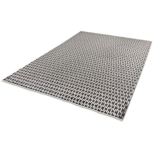 Joop! TKANA PREPROGA Chains 170/240 cm tkano srebrne barve Slike