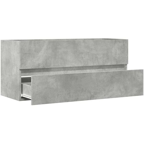 VidaXL Omarica za umivalnik betonsko siva 100x38,5x45 cm iverna plo&amp;scaron;ča Slike
