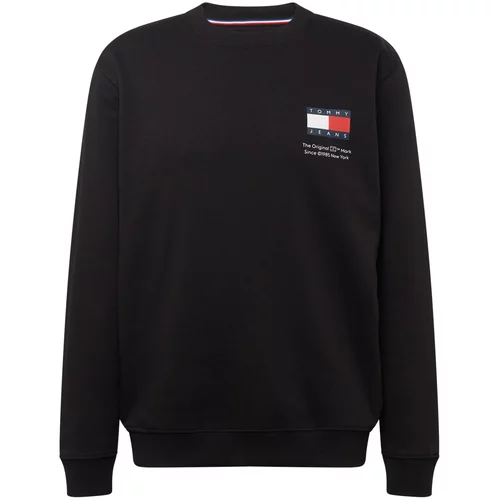 Tommy Jeans Sweater majica 'ESSENTIAL' tamno plava / svijetlocrvena / crna / bijela