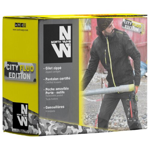 North Ways Komplet delovnih oblačil in dodatkov City Fluo Edition (velikost: M) Slike