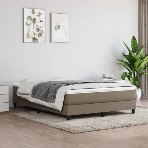 The Living Store Posteljni okvir taupe 140x190 cm blago - Box Spring Posteljni Okvir, (21520734)